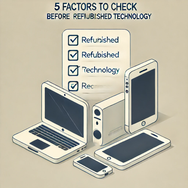 5 Factors to Check Before Buying a Refurbished Technology.  