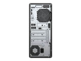 Back panel of a desktop computer tower showing USB ports, cooling fans, and expansion slots