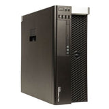 Refurbished Dell Precision desktop tower with USB ports and front ventilation, black case