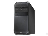 Front view of HP Z4 desktop workstation with DVD drive and multiple USB ports