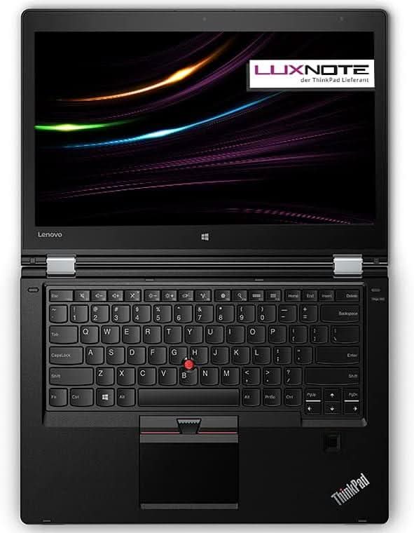 Refurbished Lenovo ThinkPad laptop with black keyboard and colorful screen for sale UK
