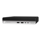 HP ProDesk mini desktop computer with front-facing USB ports and power button