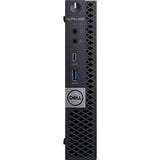 Dell OptiPlex 5060 micro desktop front view with USB and audio ports, refurbished PC