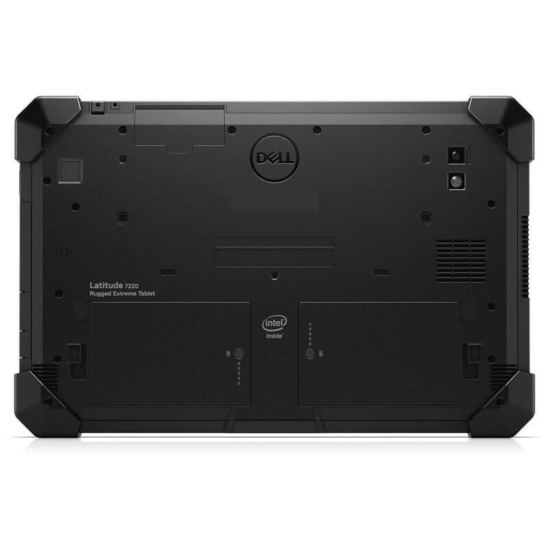 Back view of Dell Latitude 7220 Rugged Extreme Tablet with protective corners
