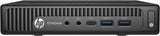 Front view of HP EliteDesk mini desktop PC with USB ports and power button
