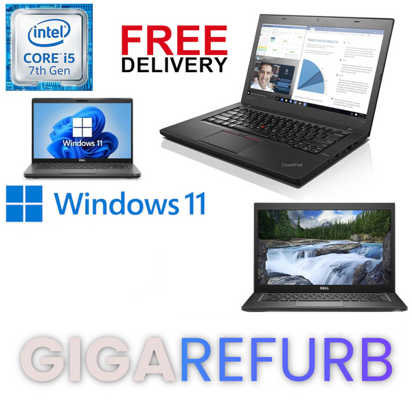 Fast Cheap Intel Core i5 7th Gen Laptop With Windows 11 8GB RAM 256GB SSD Wifi