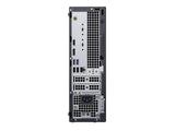 Rear view of a refurbished desktop computer tower showing USB, HDMI, and Ethernet ports.