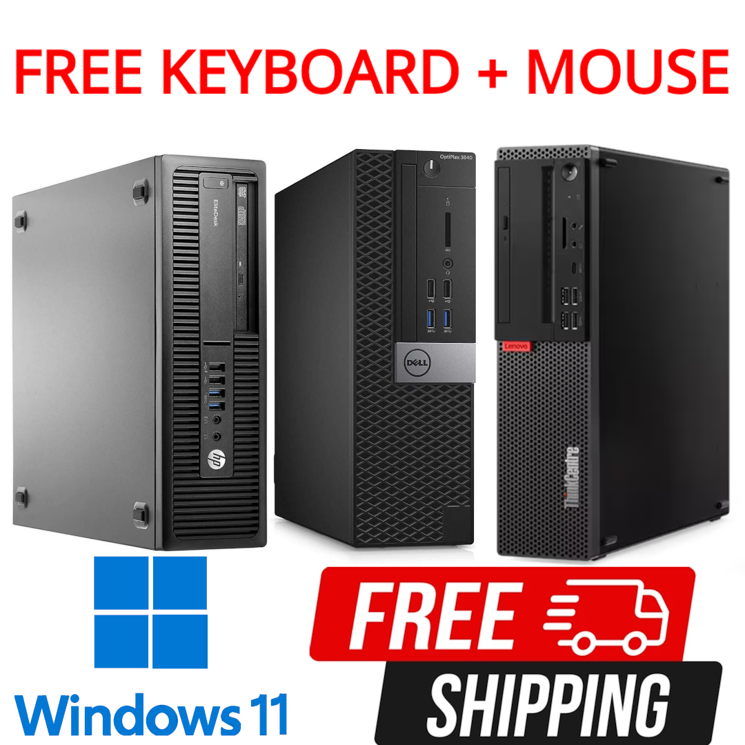 Cheap FAST Desktop PC Intel Core i5-6th Gen 8GB RAM 256GB SSD Windows 11