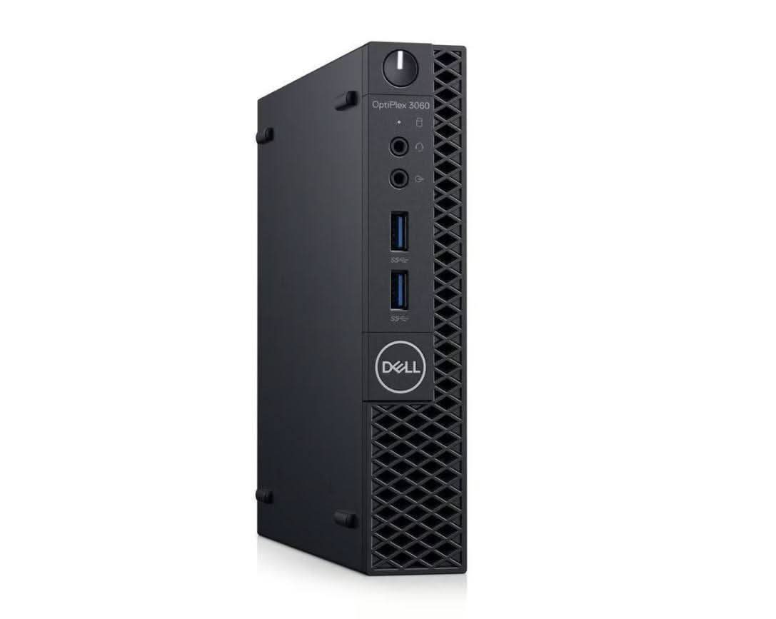 Dell OptiPlex 3060 micro desktop PC with front USB ports and audio jacks