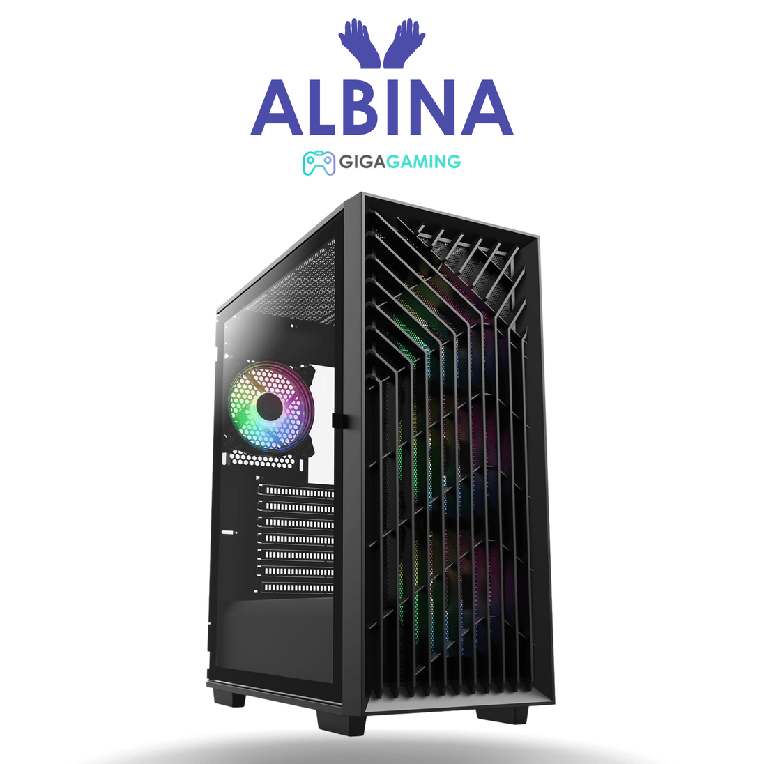 Albina Gaming RGB PC Intel Core i5-2500 8GB DDR3 120GB SSD + 1TB HDD Windows 10 Home