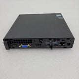 Refurbished mini desktop PC with multiple ports including VGA, HDMI, USB, and Ethernet