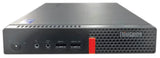 Lenovo ThinkCentre compact desktop PC with front USB ports and Intel sticker visible