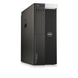 Dell Precision Tower desktop computer, black case, front USB ports, refurbished tech