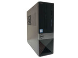 Dell Vostro desktop computer tower with USB ports and Intel Core i5 badge, black and silver design