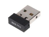 USB WiFi adapter dongle with 802.11n label for wireless internet connection
