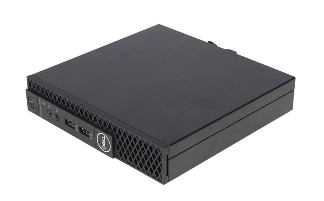 Refurbished Dell small form factor desktop PC with front USB and audio ports