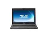 Refurbished ASUS laptop with screen on, black keyboard, affordable professional tech UK