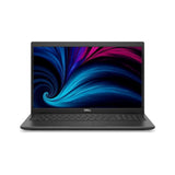 Dell laptop with black keyboard, vibrant screen, refurbished electronics