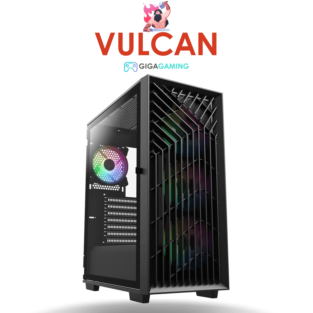 Vulcan Gaming RGB PC Intel Core i5-2500 8GB DDR3 500GB SSD Windows 10 Home