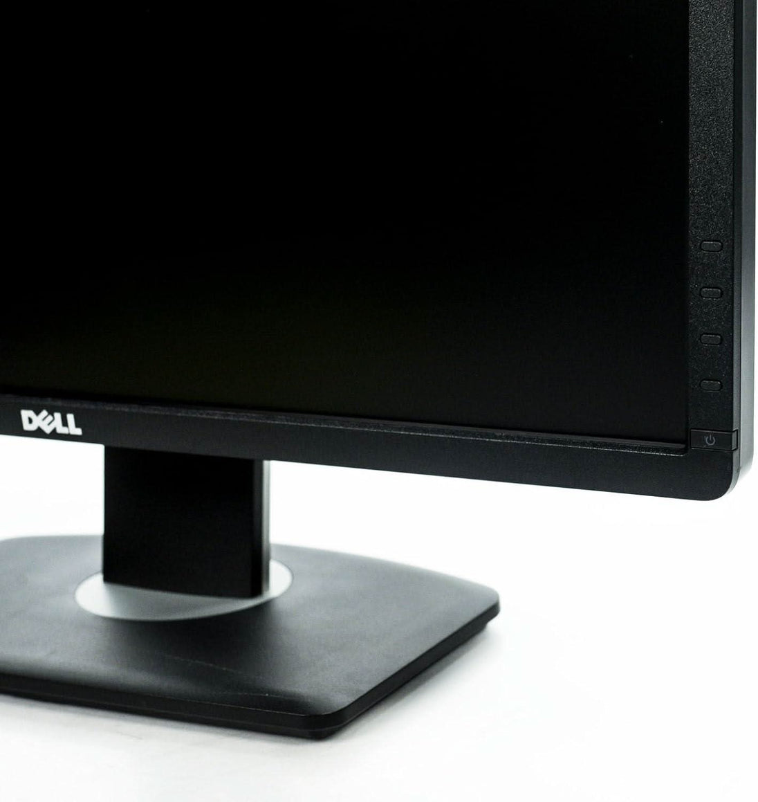 Dell widescreen LCD monitor with black stand, suitable for desktop computer setup