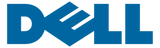 Blue Dell logo in bold geometric font on transparent background