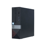 Refurbished Dell Vostro desktop computer with USB ports and slim black case
