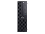 Front view of Dell OptiPlex 3060 small form factor desktop computer with USB ports and power button