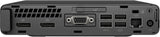 Back panel of a computer docking station with multiple USB, VGA, HDMI, Ethernet ports