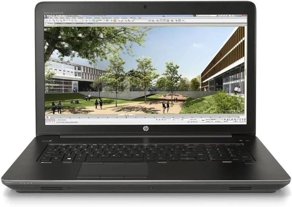 Refurbished HP laptop with architectural design software open on screen