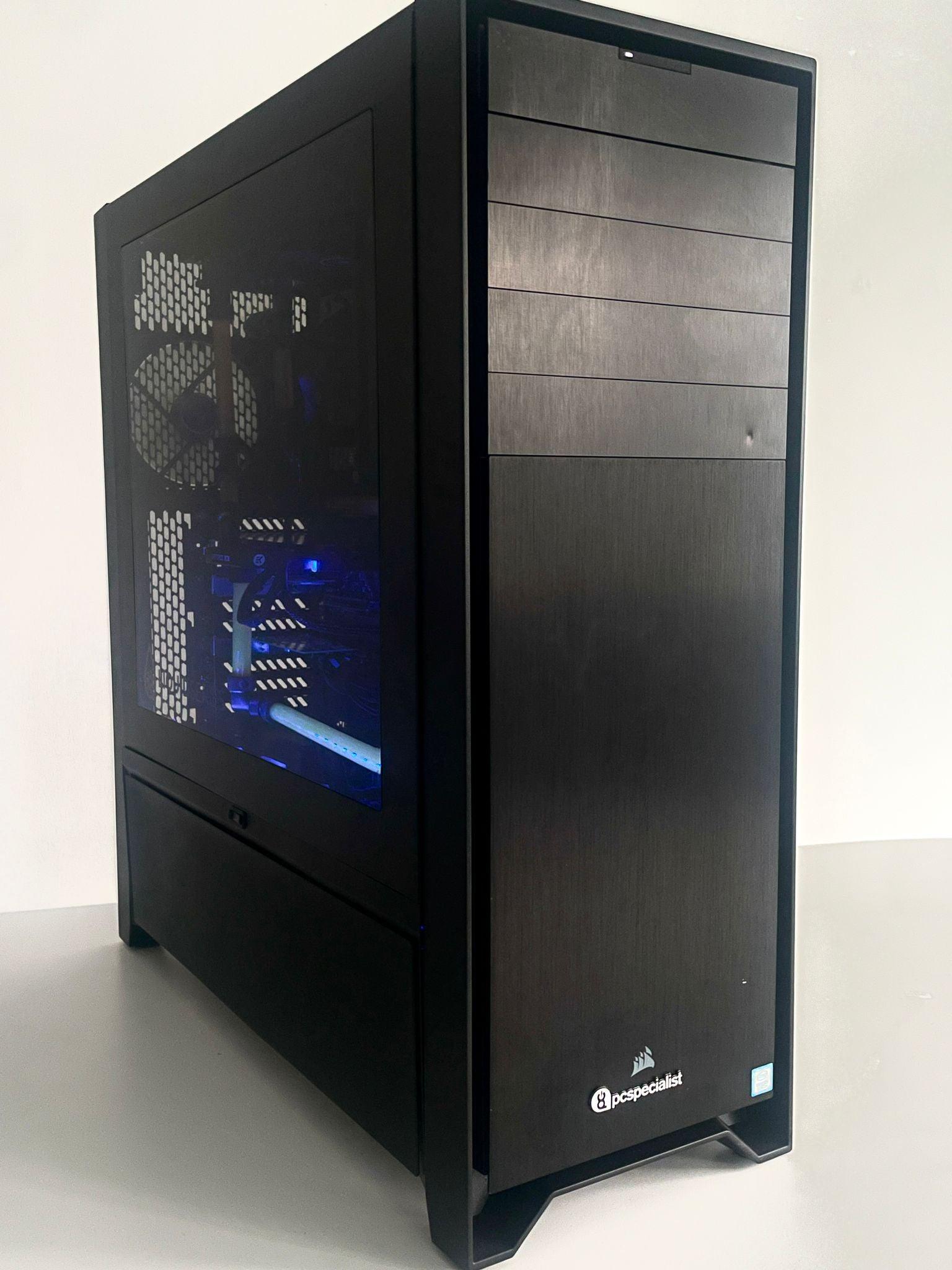 PC Specialist CUSTOM WATER COOLED GAMING PC - i9-9900K /32GB /4.5TB SSD /  RTX 2080Ti