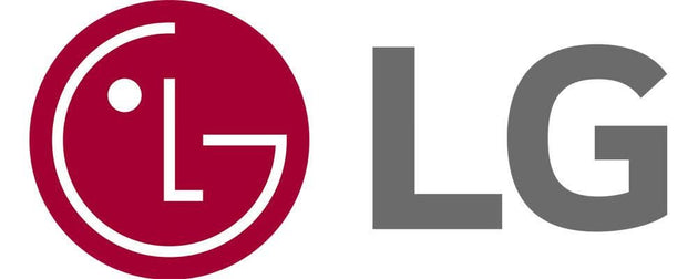 LG logo with red circle and bold grey letters on white background