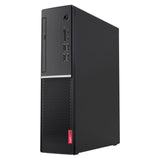 Lenovo black desktop tower with front USB ports and DVD drive, refurbished computer