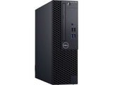 Dell OptiPlex 3060 small form factor desktop PC with front USB ports, black case
