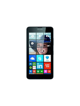 Front view of a Microsoft smartphone with Windows interface, colorful app tiles displayed.