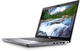 Dell laptop with waterfall and forest background on screen, professional refurbished tech