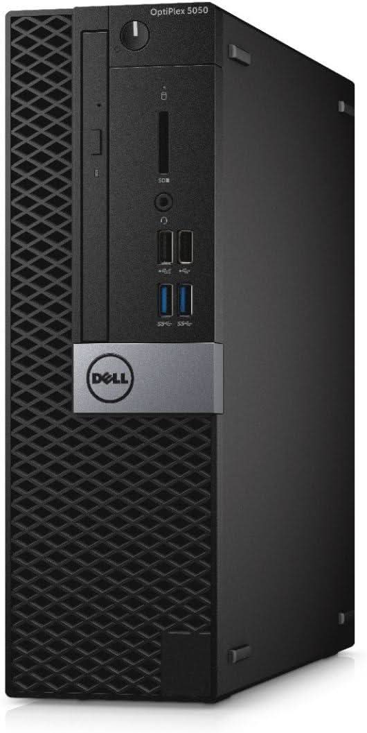 Dell OptiPlex 5050 black desktop computer with front USB and SD card ports