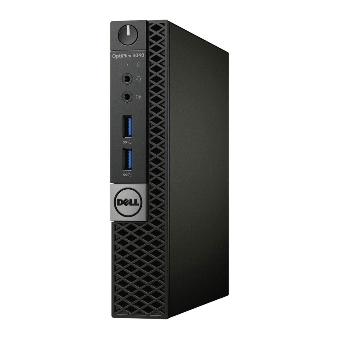 Dell OptiPlex 3040 small form factor desktop PC with front USB ports, black