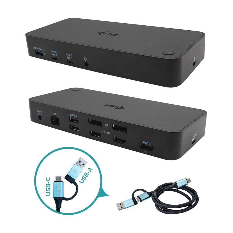i-tec USB 3.0 / USB-C / Thunderbolt, 3x 4K Docking Station