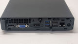 Refurbished docking station rear panel showing multiple USB, HDMI, DisplayPort, VGA, and Ethernet ports
