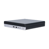 HP ProDesk mini desktop computer with front USB ports and headphone jack