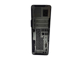 Rear view of refurbished desktop computer with multiple USB, video, and network ports